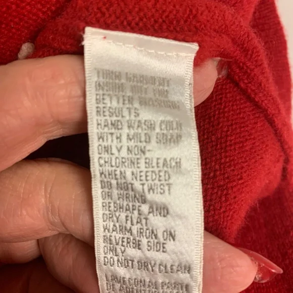 Jones New York Sweater Lambswool Appliquéd Winter 90s Snowflakes Womens SZ XL - Picture 7 of 11